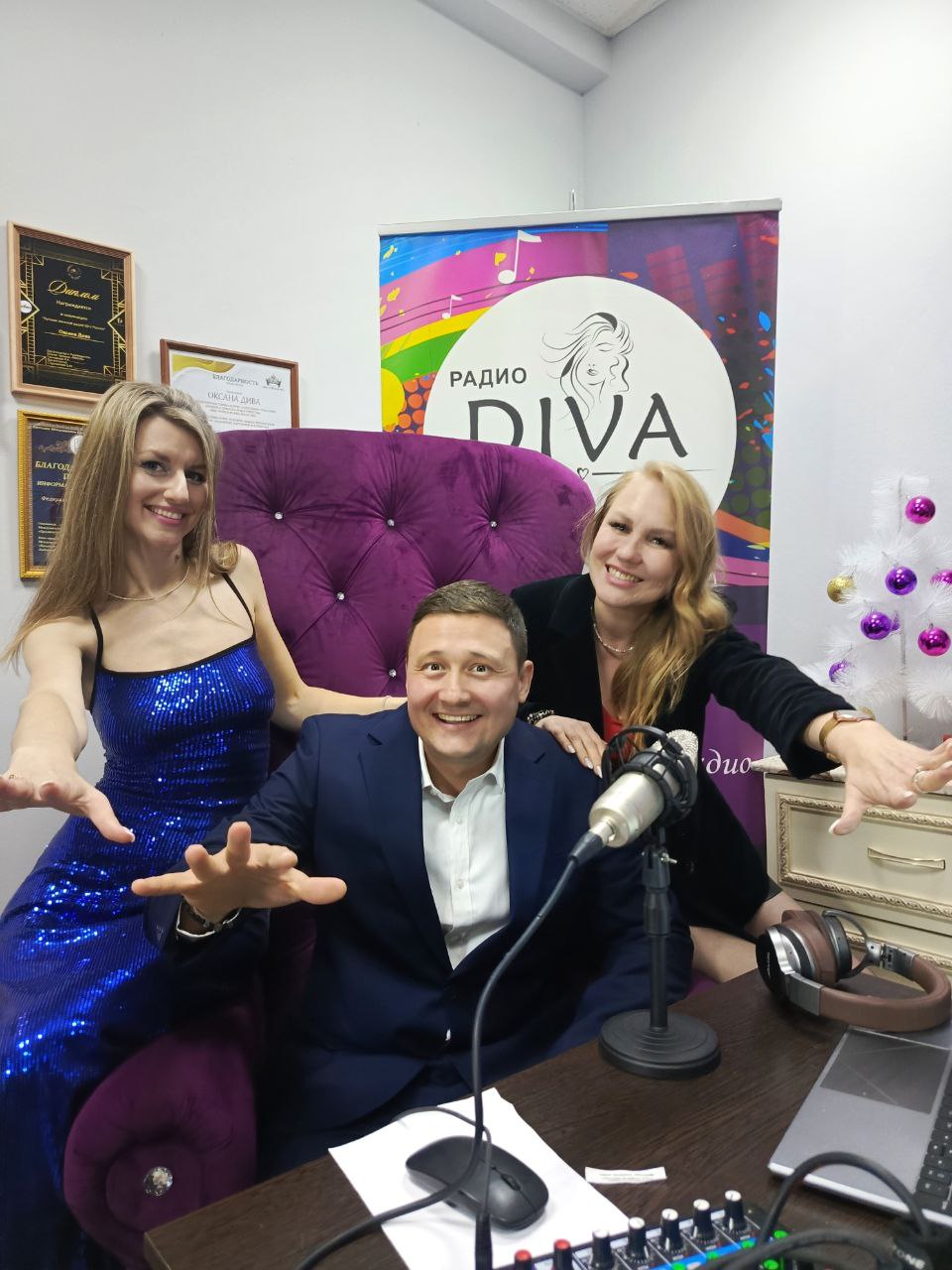 Дуэт в студии радио DIVA FM