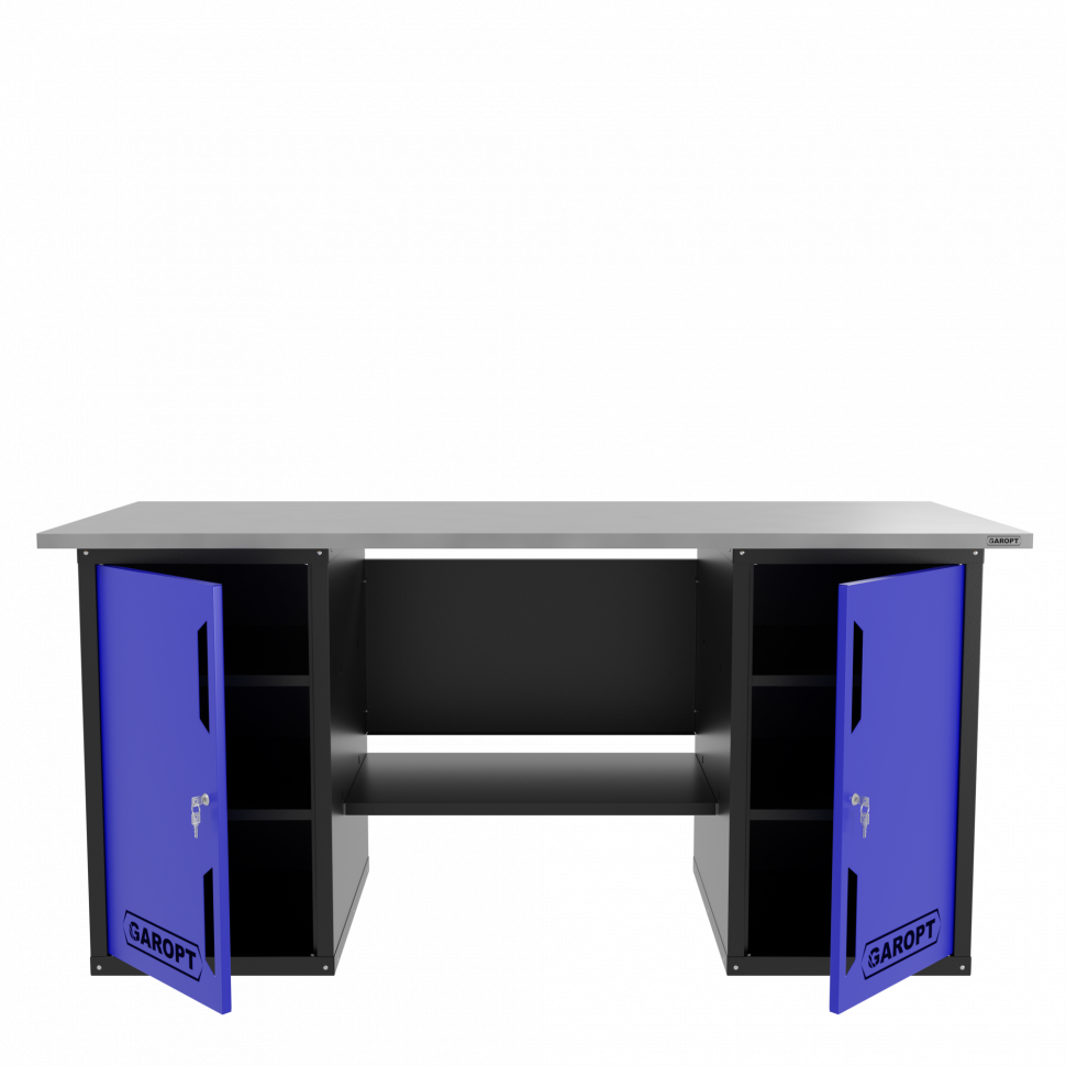 Верстак двухтумбовый, синий 1800*700 Garopt, GT1800DD.blue