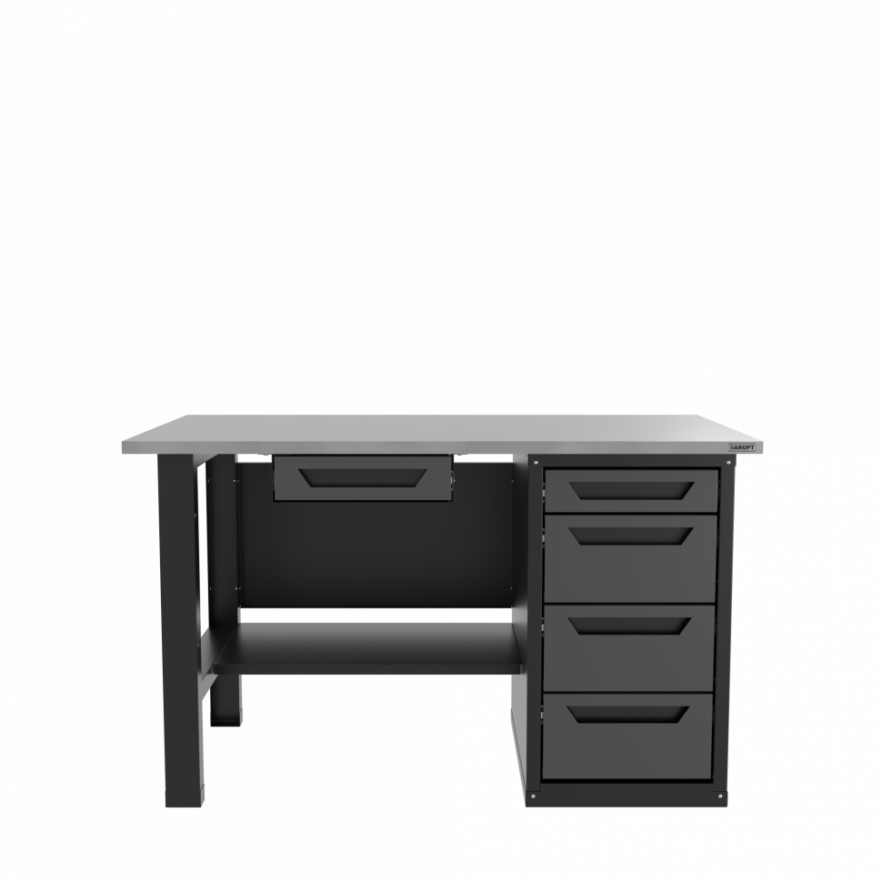Верстак с ящиком однотумбовый 4 ящика серый 1400*700 Garopt, GT1400STY1Y4.grey