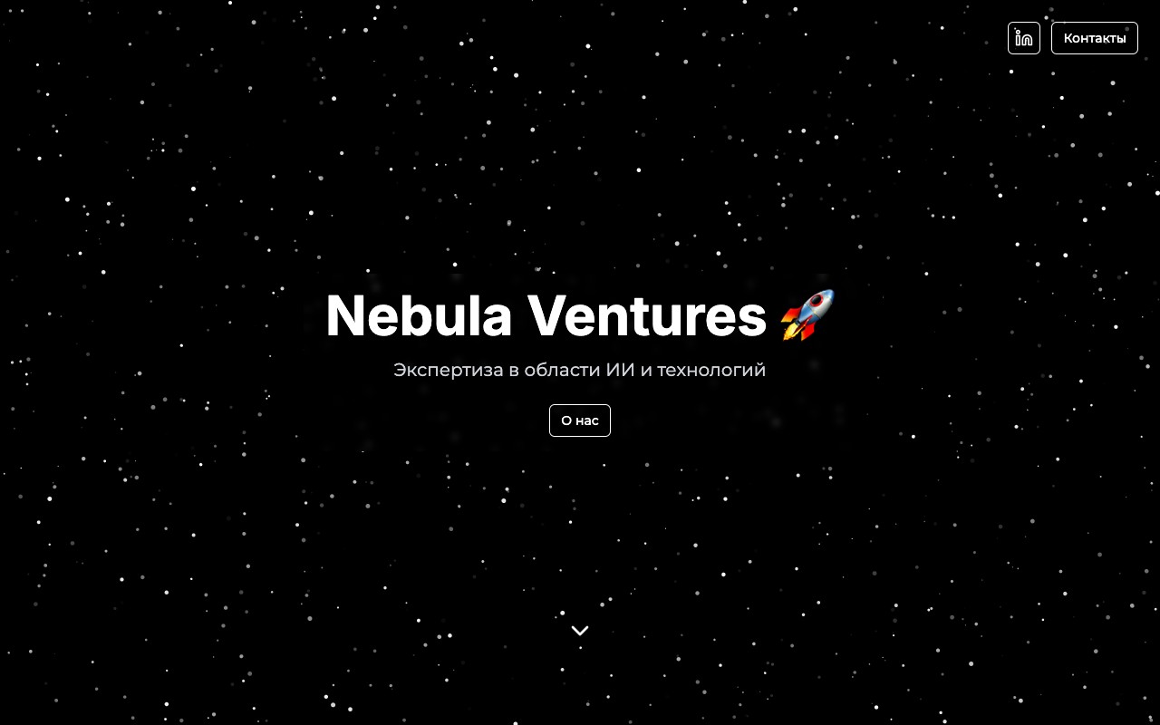 Шаблон сайта Nebula Ventures — превью дизайна